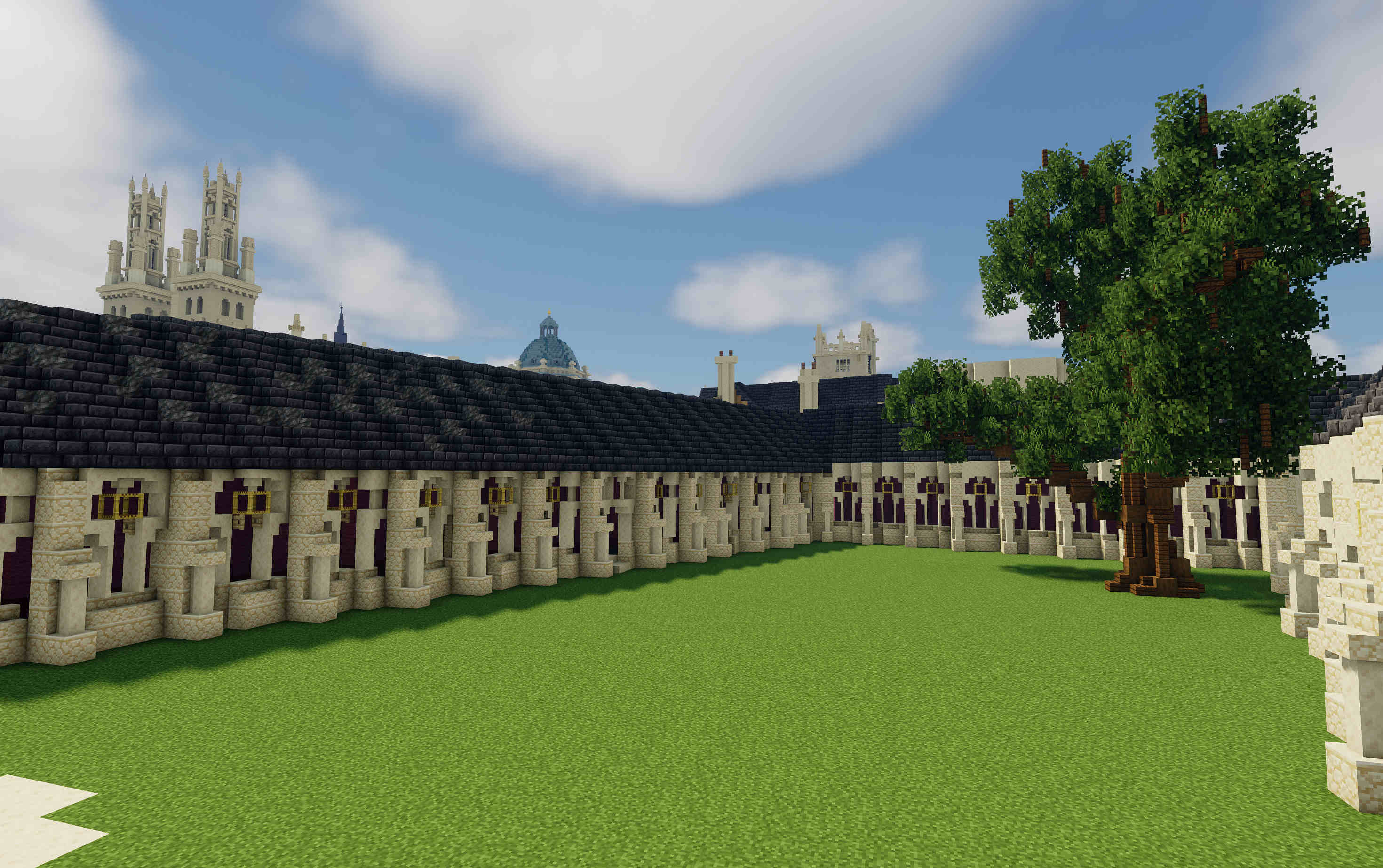Minecraft New College Courtyard
